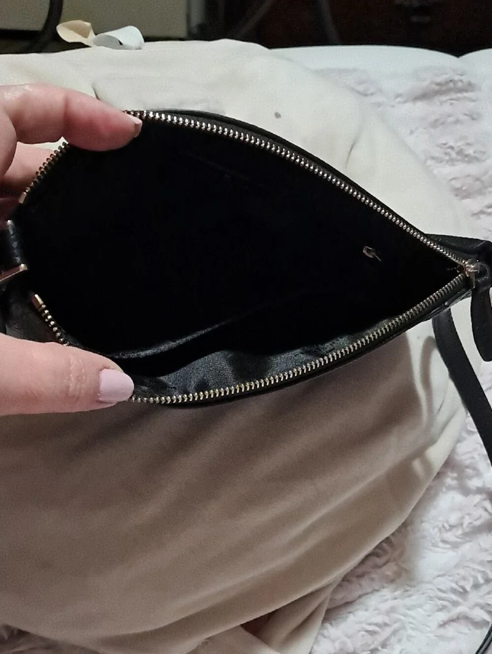 kate spade Black Pebbled Leather Crossbody